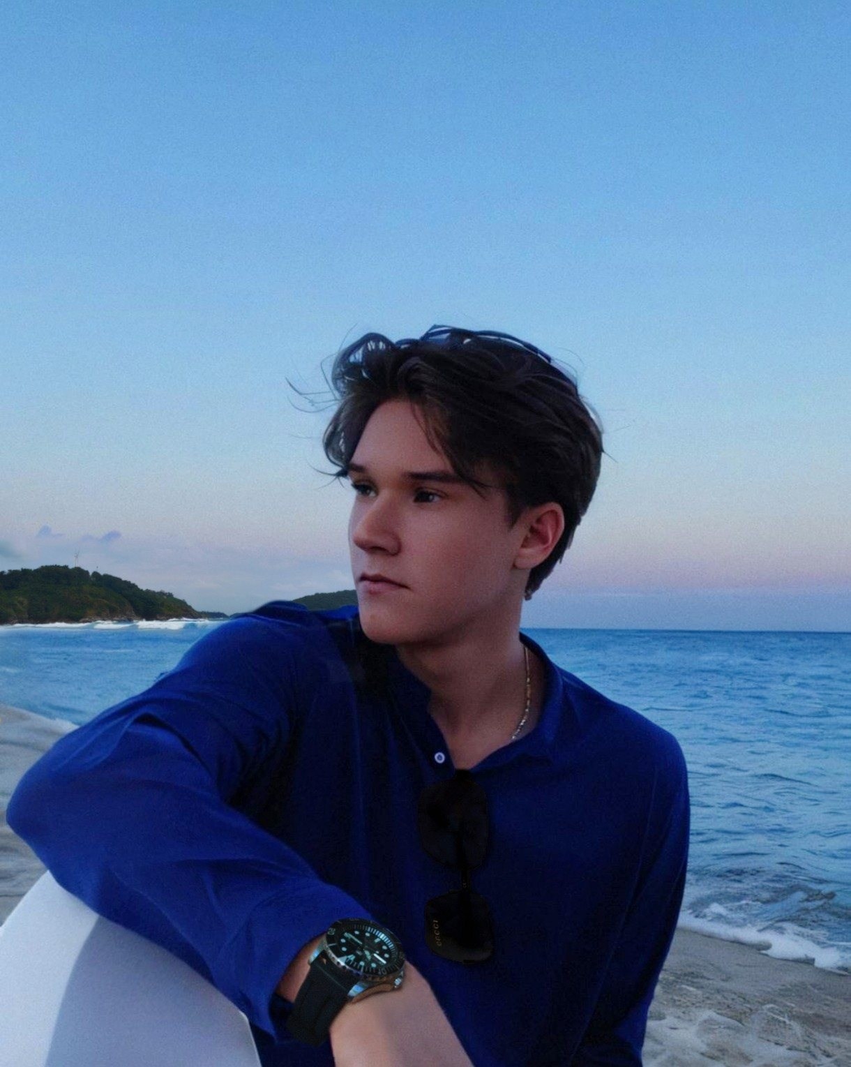 Alexander Anglichaninov — portrait at the beach