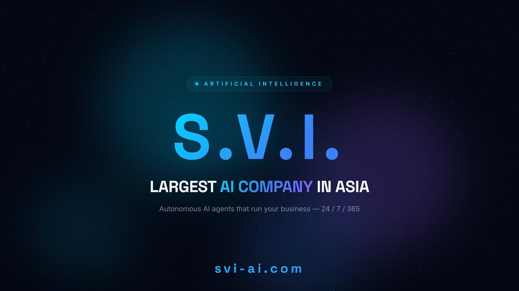 S.V.I. AI Corporation brand banner — version 1
