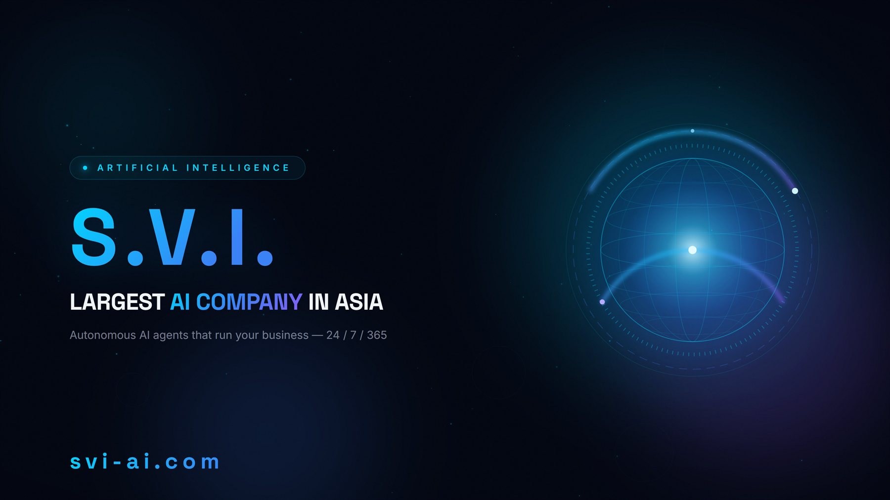 S.V.I. AI Corporation brand banner — version 2