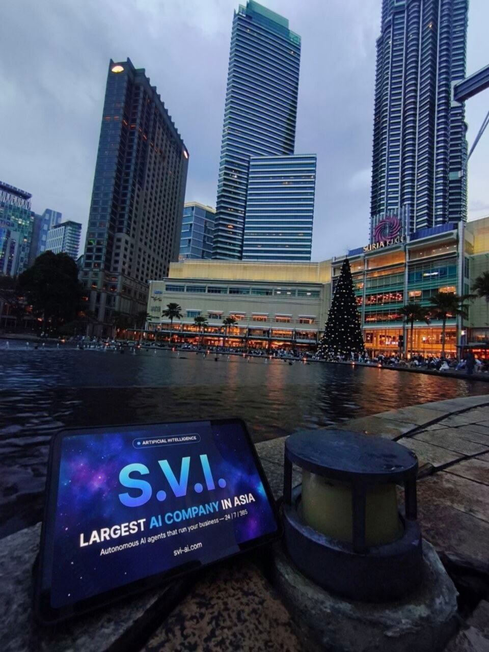 S.V.I. team welcomes the New Year at the Petronas Towers, Kuala Lumpur